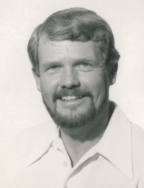 Coach Bill 'The Goat' Nelson's 1975 BC Staff Headshot.